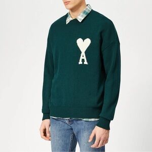 Ami Alexandre Mattiussi Wool Sweater — Green